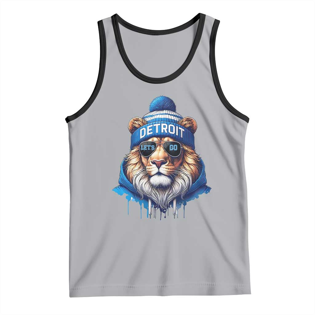 LF Game Day Tank Top Wearing Glasses Sunday Football Fan Apparel TS10 Athletic Heather Black Print Your Wear