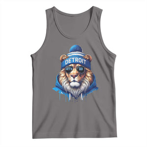 LF Game Day Tank Top Wearing Glasses Sunday Football Fan Apparel TS10 Deep Heather Print Your Wear