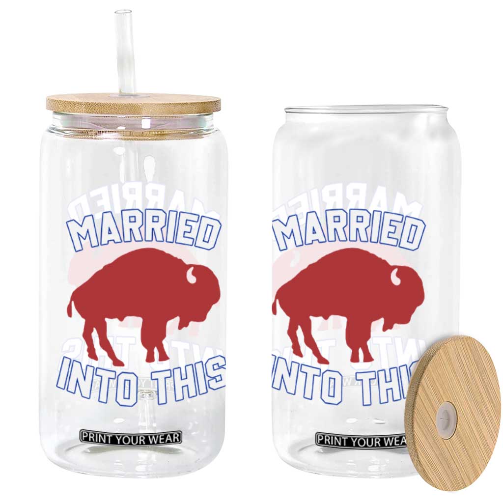 Married Into This BFB Glass Can Vintage Sport Mafia Wife Wedding Gifts TS10 Print Your Wear