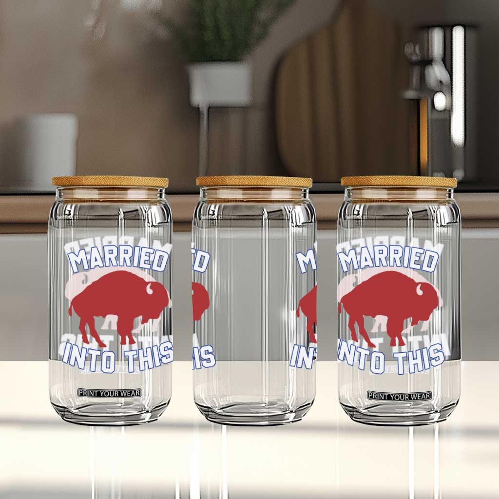 Married Into This BFB Glass Can Vintage Sport Mafia Wife Wedding Gifts TS10 Print Your Wear