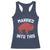 Married Into This Buffalo Racerback Tank Top Vintage Sport Mafia Wife Wedding Gifts TS10 Navy Print Your Wear