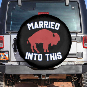 Married Into This Buffalo Spare Tire Cover Vintage Sport Mafia Wife Wedding Gifts TS10 No hole Black Print Your Wear