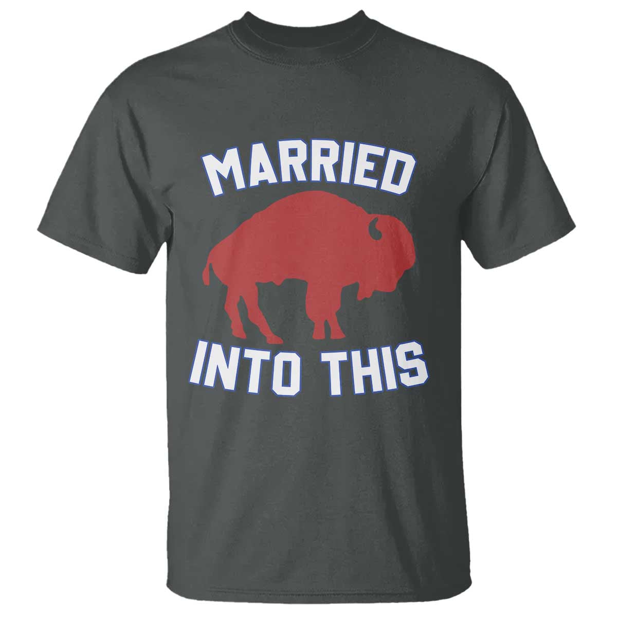 Married Into This BFB T Shirt Vintage Sport Mafia Wife Wedding Gifts TS10 Dark Heather Print Your Wear