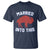 Married Into This Buffalo T Shirt Vintage Sport Mafia Wife Wedding Gifts TS10 Navy Print Your Wear