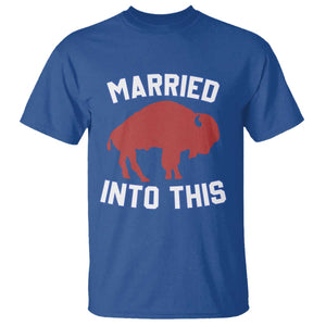 Married Into This BFB T Shirt Vintage Sport Mafia Wife Wedding Gifts TS10 Royal Blue Print Your Wear