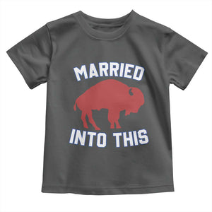 Married Into This BFB Toddler T Shirt Vintage Sport Mafia Wife Wedding Gifts TS10 Dark Heather Print Your Wear