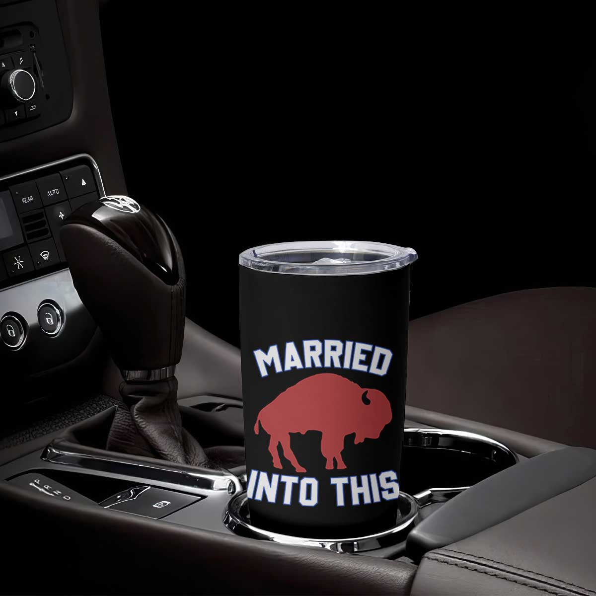 Married Into This BFB Tumbler Cup Vintage Sport Mafia Wife Wedding Gifts TS10 Print Your Wear