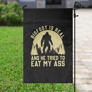 Funny Bigfoot Garden Flag Sasquatch Big Foot Eat My Ass Vintage Cryptid Meme TS10 Print Your Wear