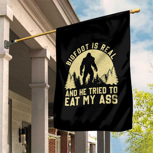 Funny Bigfoot Garden Flag Sasquatch Big Foot Eat My Ass Vintage Cryptid Meme TS10 Print Your Wear