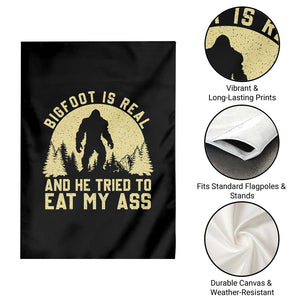 Funny Bigfoot Garden Flag Sasquatch Big Foot Eat My Ass Vintage Cryptid Meme TS10 Print Your Wear