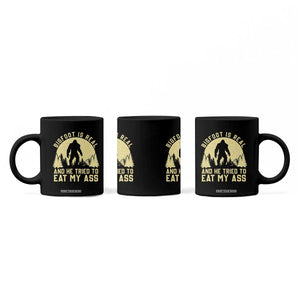 Funny Bigfoot Coffee Mug Sasquatch Big Foot Eat My Ass Vintage Cryptid Meme TS10 Print Your Wear