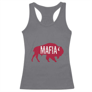 Let's Go Buffalo Racerback Tank Top Funny Mafia WNY Pride Red Buffalo TS10 Charcoal Print Your Wear