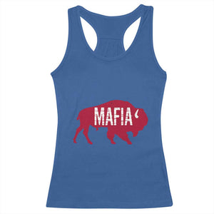 Let's Go Buffalo Racerback Tank Top Funny Mafia WNY Pride Red Buffalo TS10 Royal Blue Print Your Wear