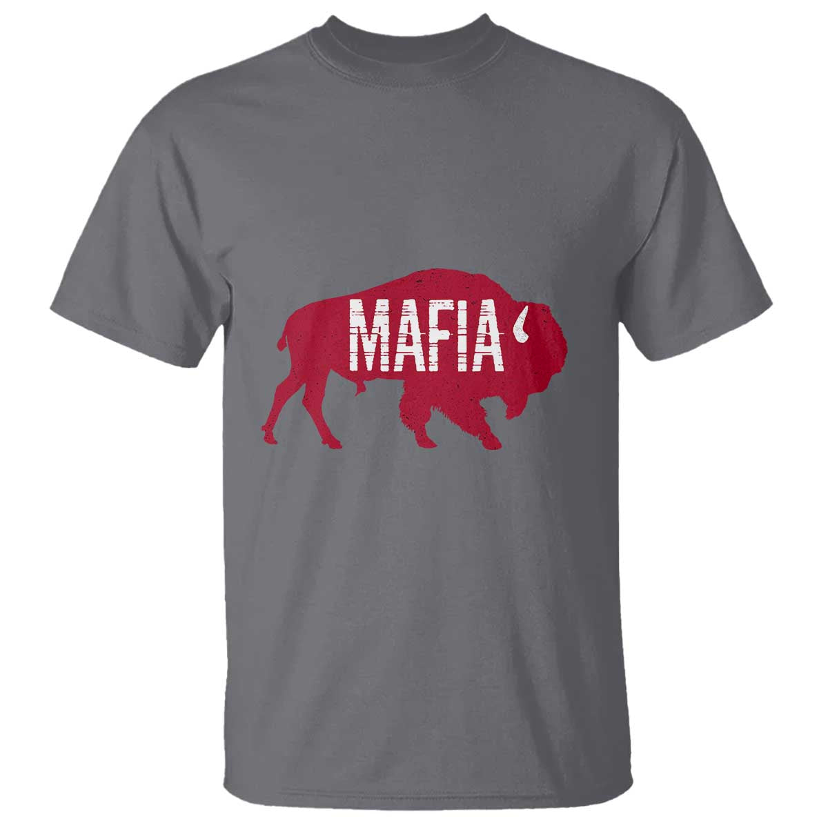 Let's Go Buffalo T Shirt Funny Mafia WNY Pride Red Buffalo TS10 Charcoal Print Your Wear