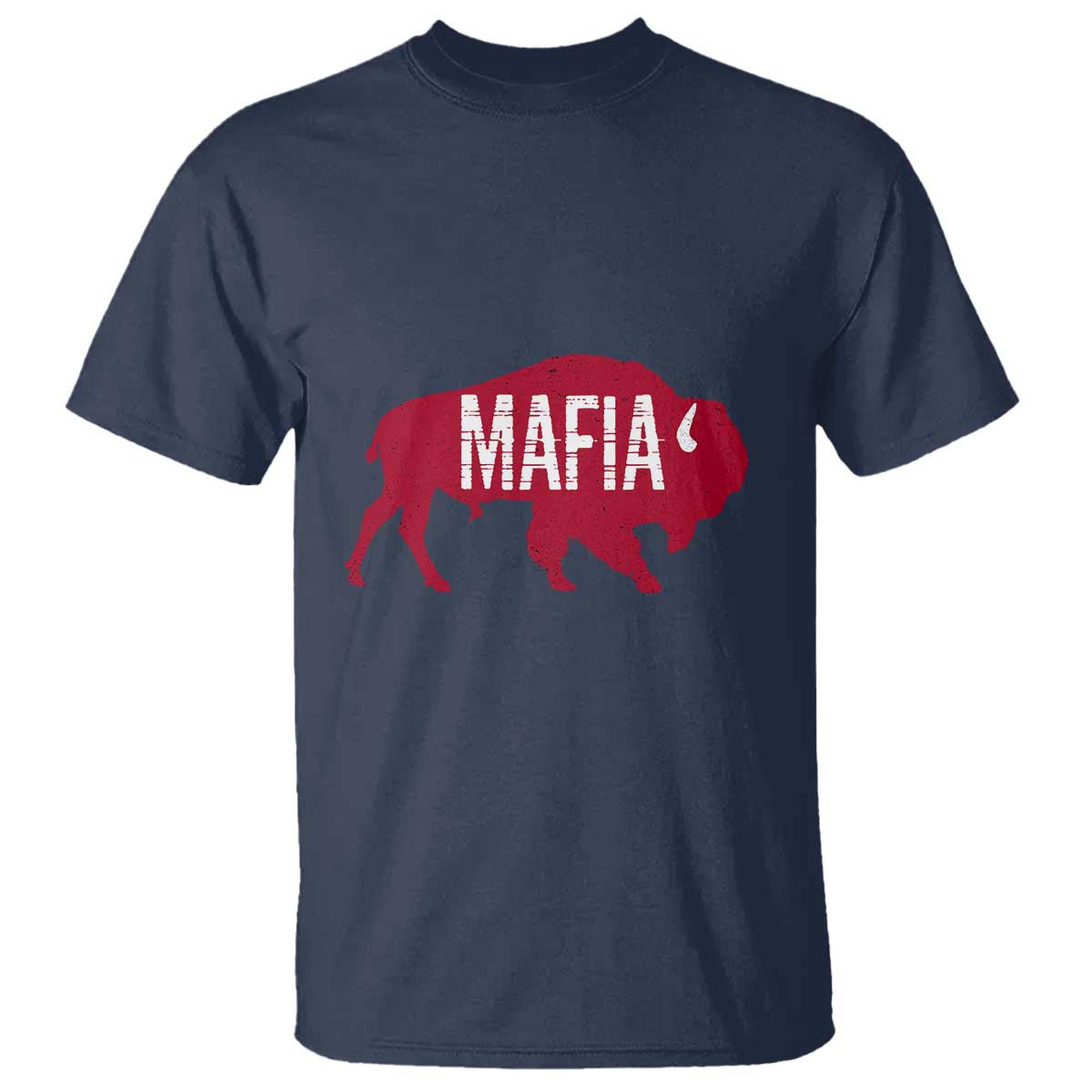 Let's Go Buffalo T Shirt Funny Mafia WNY Pride Red Buffalo TS10 Navy Print Your Wear