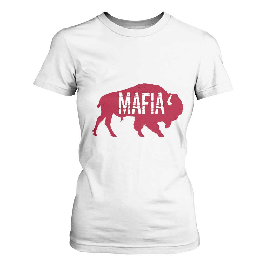 Let's Go Buffalo T Shirt For Women Funny Mafia WNY Pride Red Buffalo TS10 White Print Your Wear