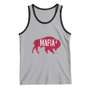 Let's Go BF Tank Top Funny Mafia WNY Pride Red BFB Sports Fan TS10 Athletic Heather Black Print Your Wear