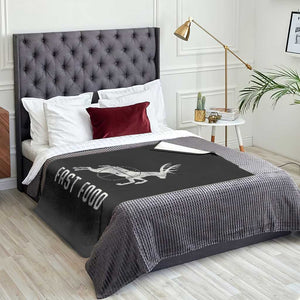 Deer Hunting Season Throw Blanket Funny Fast Food TS10 Print Your Wear