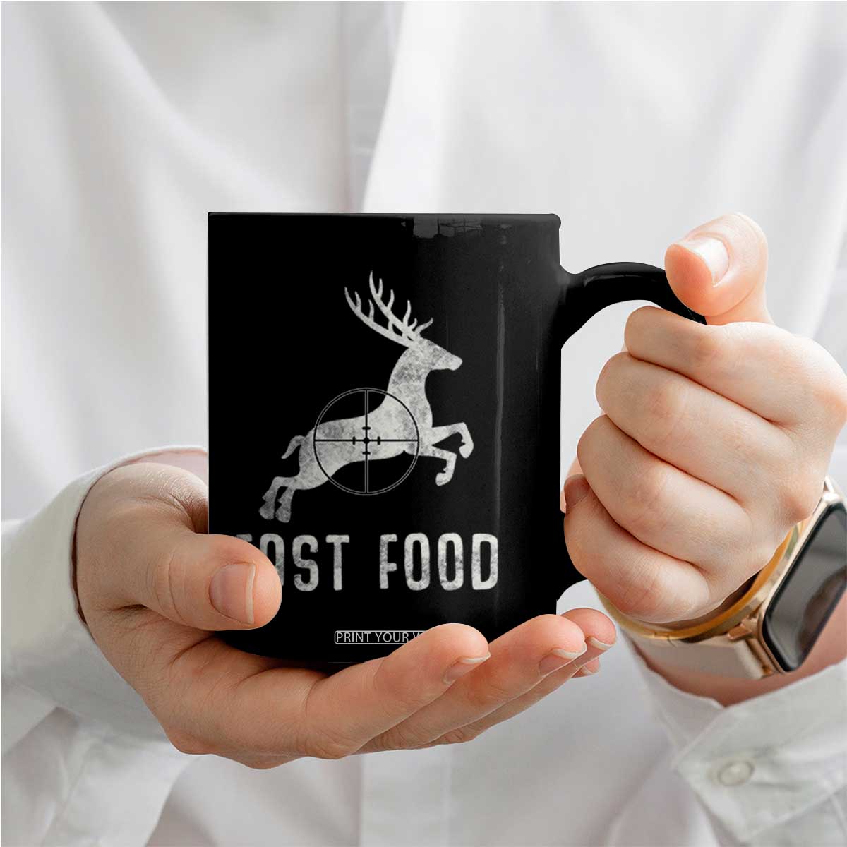 Deer Hunting Season Coffee Mug Funny Fast Food TS10 Print Your Wear