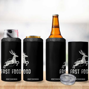 Deer Hunting Season 4 in 1 Can Cooler Tumbler Funny Fast Food TS10 Print Your Wear