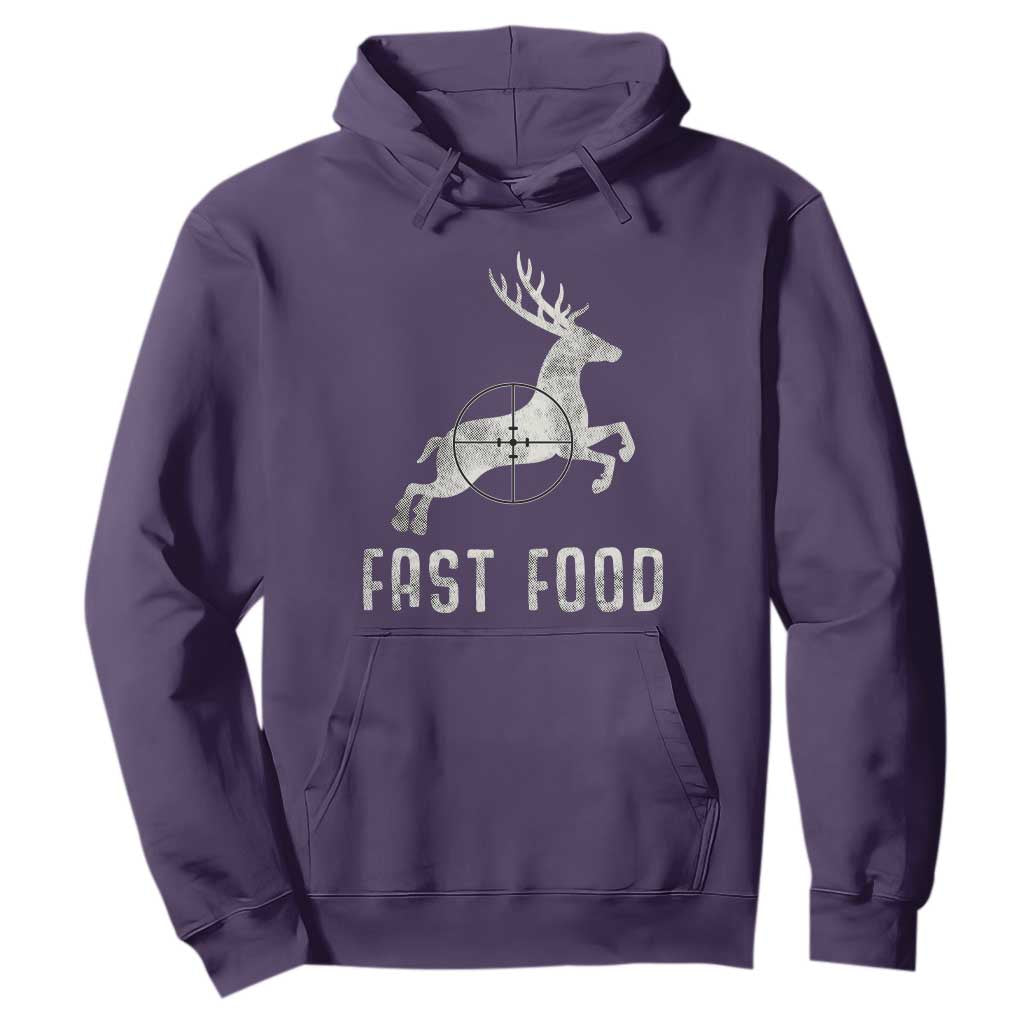 Deer Hunting Season Hoodie Funny Fast Food TS10 Purple Print Your Wear