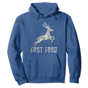 Deer Hunting Season Hoodie Funny Fast Food TS10 Royal Blue Print Your Wear