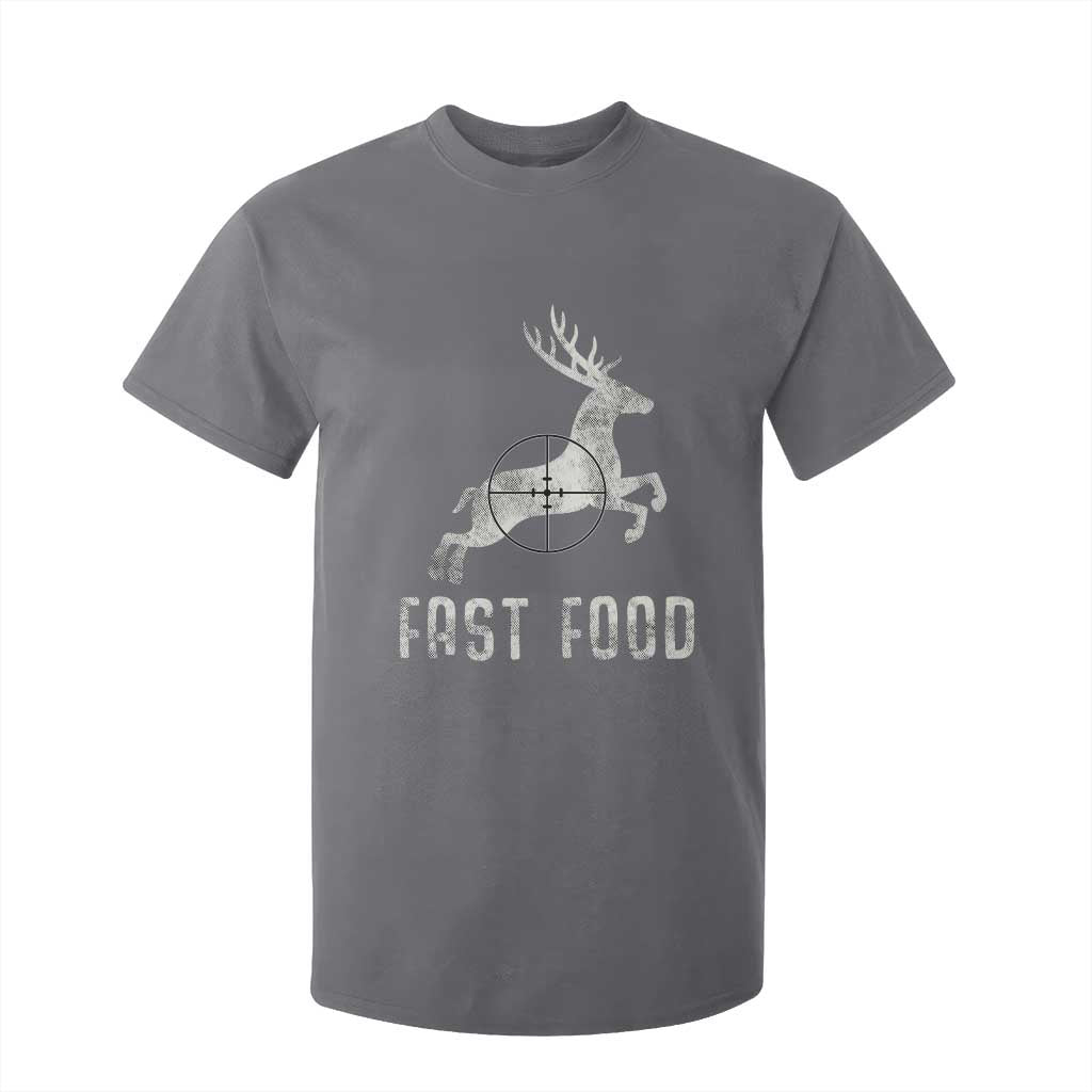 Deer Hunting Season T Shirt For Kid Funny Fast Food TS10 Charcoal Print Your Wear