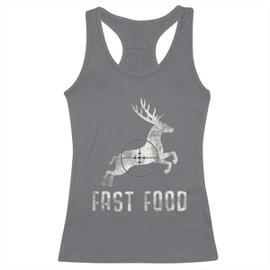 Deer Hunting Season Racerback Tank Top Funny Fast Food TS10 Charcoal Print Your Wear