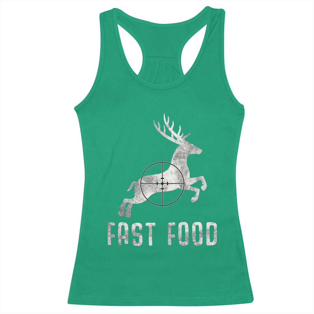 Deer Hunting Season Racerback Tank Top Funny Fast Food TS10 Irish Green Print Your Wear