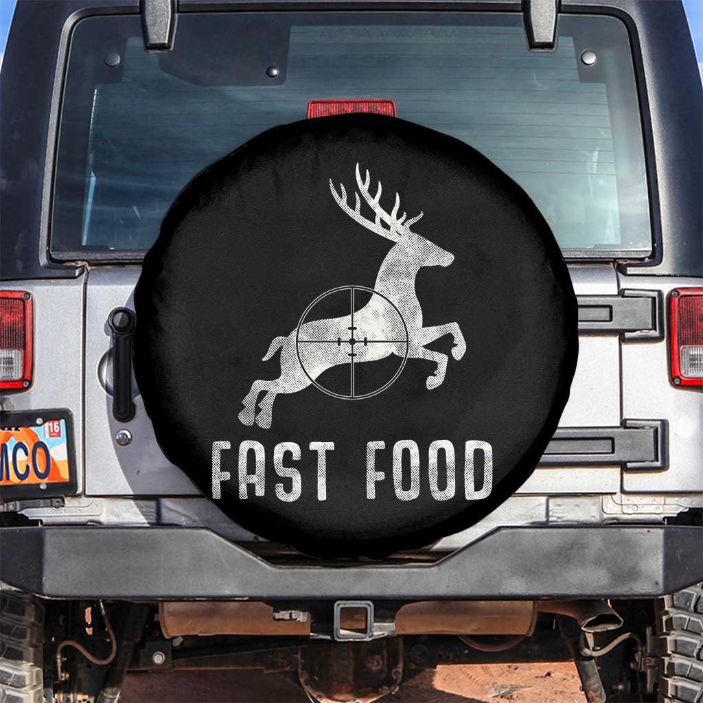 Deer Hunting Season Spare Tire Cover Funny Fast Food TS10 No hole Black Print Your Wear