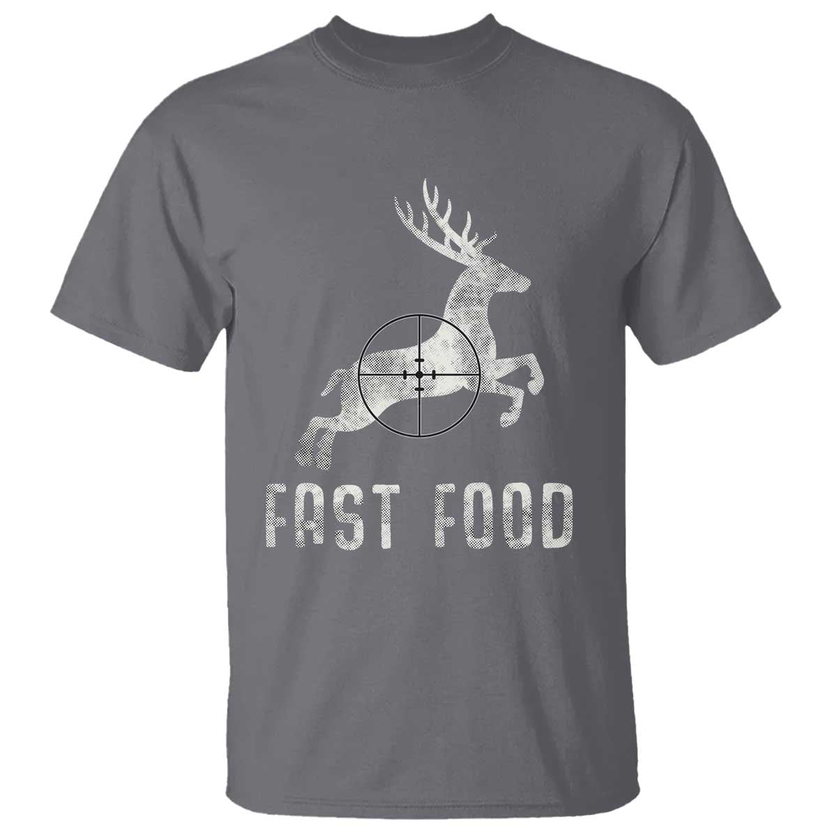 Deer Hunting Season T Shirt Funny Fast Food TS10 Charcoal Print Your Wear