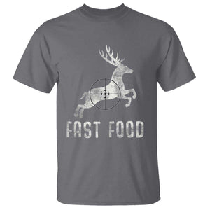 Deer Hunting Season T Shirt Funny Fast Food TS10 Charcoal Print Your Wear