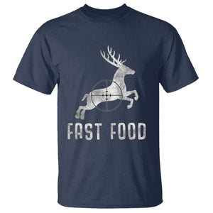 Deer Hunting Season T Shirt Funny Fast Food TS10 Navy Print Your Wear