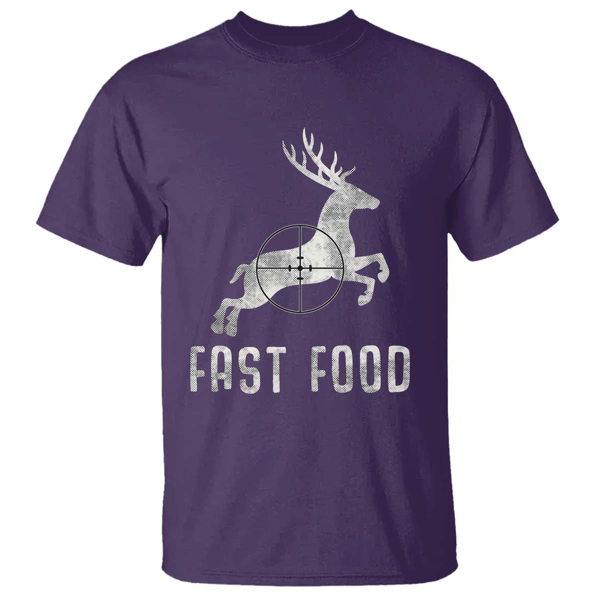 Deer Hunting Season T Shirt Funny Fast Food TS10 Purple Print Your Wear