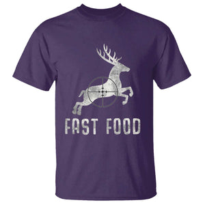 Deer Hunting Season T Shirt Funny Fast Food TS10 Purple Print Your Wear
