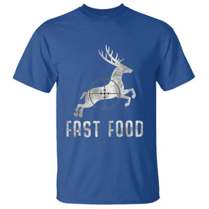 Deer Hunting Season T Shirt Funny Fast Food TS10 Royal Blue Print Your Wear