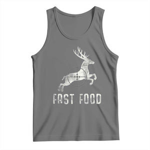 Deer Hunting Season Tank Top Funny Fast Food TS10 Black Heather Print Your Wear
