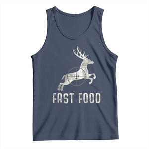 Deer Hunting Season Tank Top Funny Fast Food TS10 Navy Print Your Wear