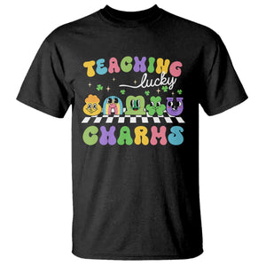 St Patricks Day Lucky Teacher T Shirt Teaching Lucky Charm Teachers TS10 Black Print Your Wear