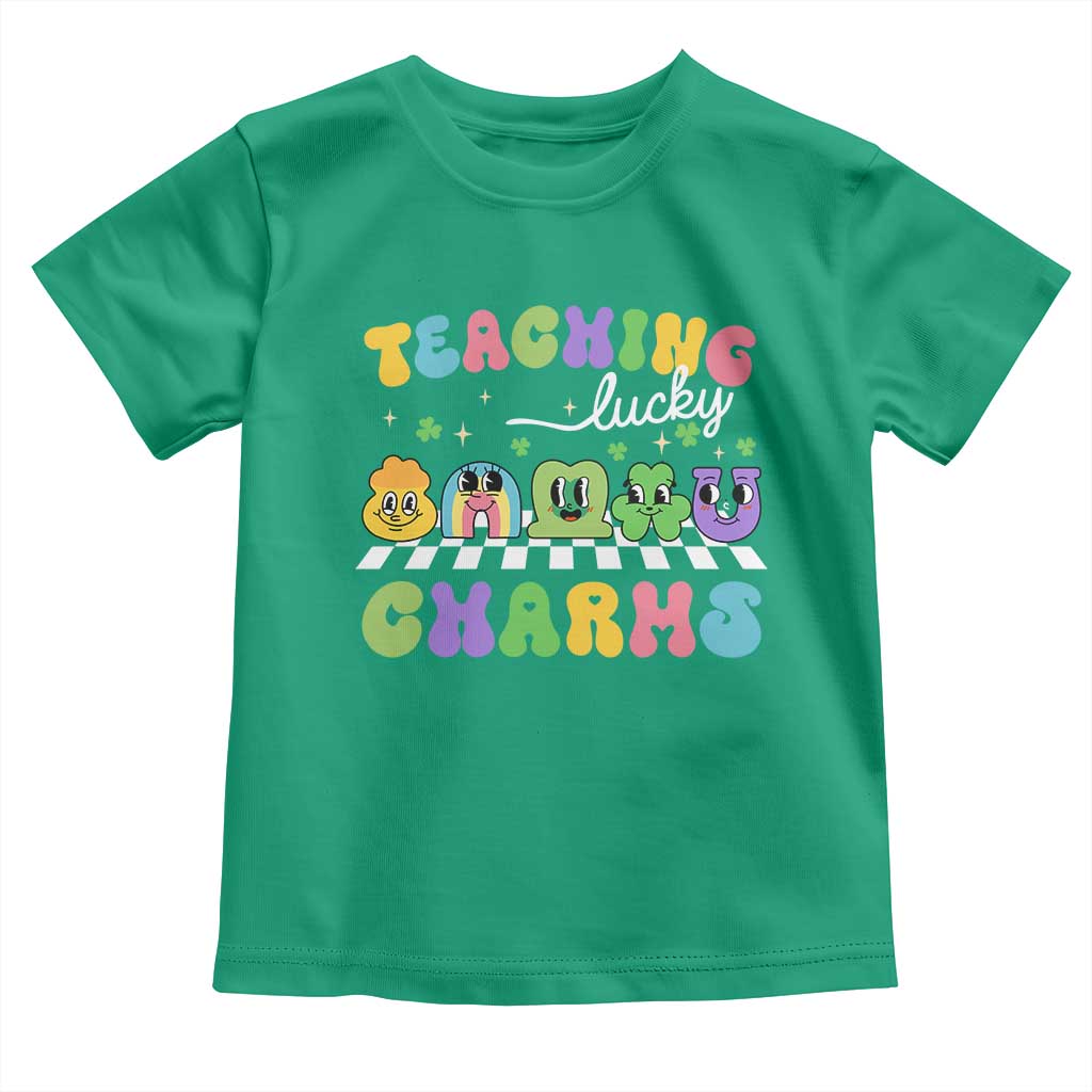 St Patricks Day Lucky Teacher Toddler T Shirt Teaching Lucky Charm Teachers TS10 Irish Green Print Your Wear