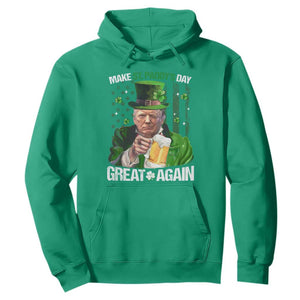 Funny Trump Make St. Paddy's Day Great Again Hoodie Lucky Shamrock American Flag TS10 Irish Green Print Your Wear