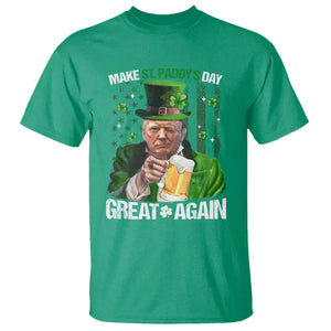 Funny Trump Make St. Paddy's Day Great Again T Shirt Lucky Shamrock American Flag TS10 Irish Green Print Your Wear