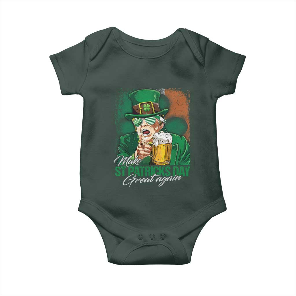Funny Trump St Patricks Day Baby Onesie Make St Patricks Day Great Again TS10 Print Your Wear