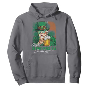 Funny Trump St Patricks Day Hoodie Make St Patricks Day Great Again TS10 Charcoal Print Your Wear