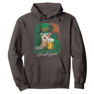 Funny Trump St Patricks Day Hoodie Make St Patricks Day Great Again TS10 Dark Chocolate Print Your Wear