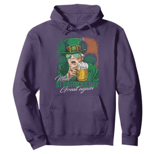 Funny Trump St Patricks Day Hoodie Make St Patricks Day Great Again TS10 Purple Print Your Wear