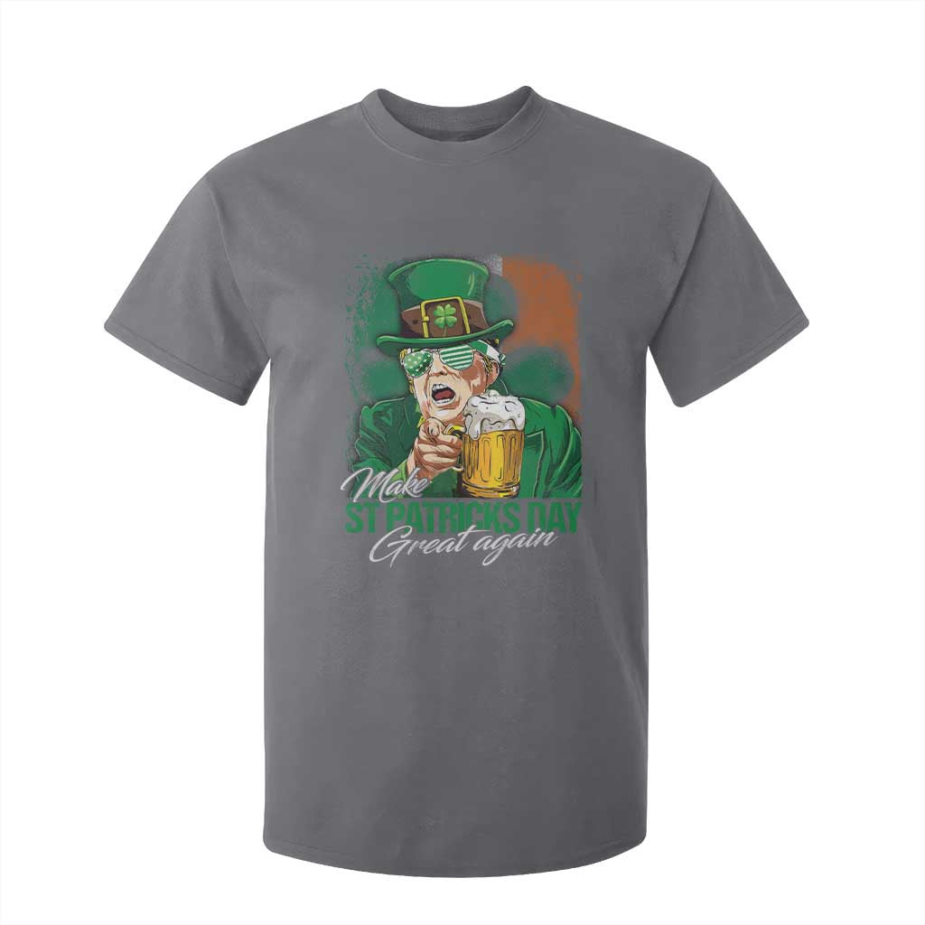 Funny Trump St Patricks Day T Shirt For Kid Make St Patricks Day Great Again TS10 Charcoal Print Your Wear