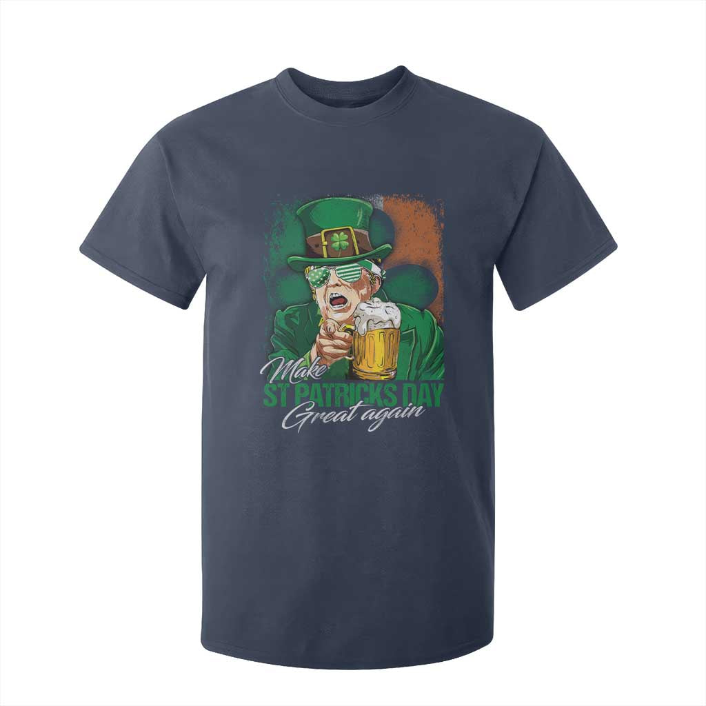 Funny Trump St Patricks Day T Shirt For Kid Make St Patricks Day Great Again TS10 Navy Print Your Wear