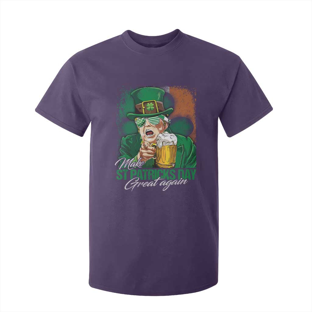 Funny Trump St Patricks Day T Shirt For Kid Make St Patricks Day Great Again TS10 Purple Print Your Wear