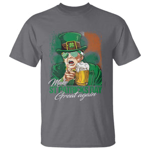 Funny Trump St Patricks Day T Shirt Make St Patricks Day Great Again TS10 Charcoal Print Your Wear